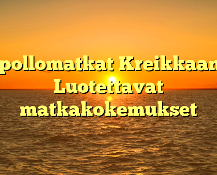 Apollomatkat Kreikkaan – Luotettavat matkakokemukset