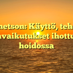 Bemetson: Käyttö, teho ja haittavaikutukset ihottumien hoidossa