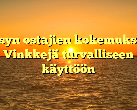 Etsyn ostajien kokemukset: Vinkkejä turvalliseen käyttöön