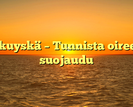 Hinkuyskä – Tunnista oireet ja suojaudu