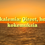 Hypokalemia: Oireet, hoito ja kokemuksia