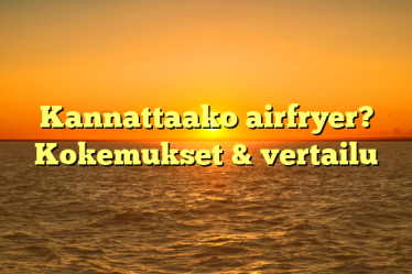 Kannattaako airfryer? Kokemukset & vertailu