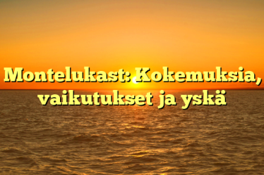 Montelukast: Kokemuksia, vaikutukset ja yskä