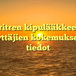 Noritren kipulääkkeenä: Käyttäjien kokemukset ja tiedot