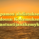 Opamox ahdistuksen hoidossa: Kokemukset ja asiantuntijanäkemykset