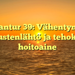 Plantur 39: Vähentynyt hiustenlähtö ja tehokas hoitoaine