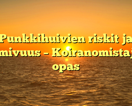 Punkkihuivien riskit ja toimivuus – Koiranomistajan opas