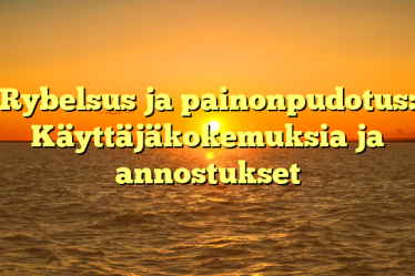 Rybelsus ja painonpudotus: Käyttäjäkokemuksia ja annostukset