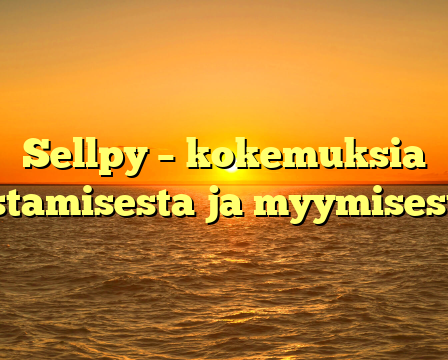 Sellpy – kokemuksia ostamisesta ja myymisestä