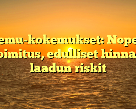 Temu-kokemukset: Nopea toimitus, edulliset hinnat, laadun riskit